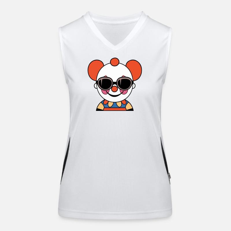 Halloween Clown Funktionelles Kontrast-Tank Top für Frauen