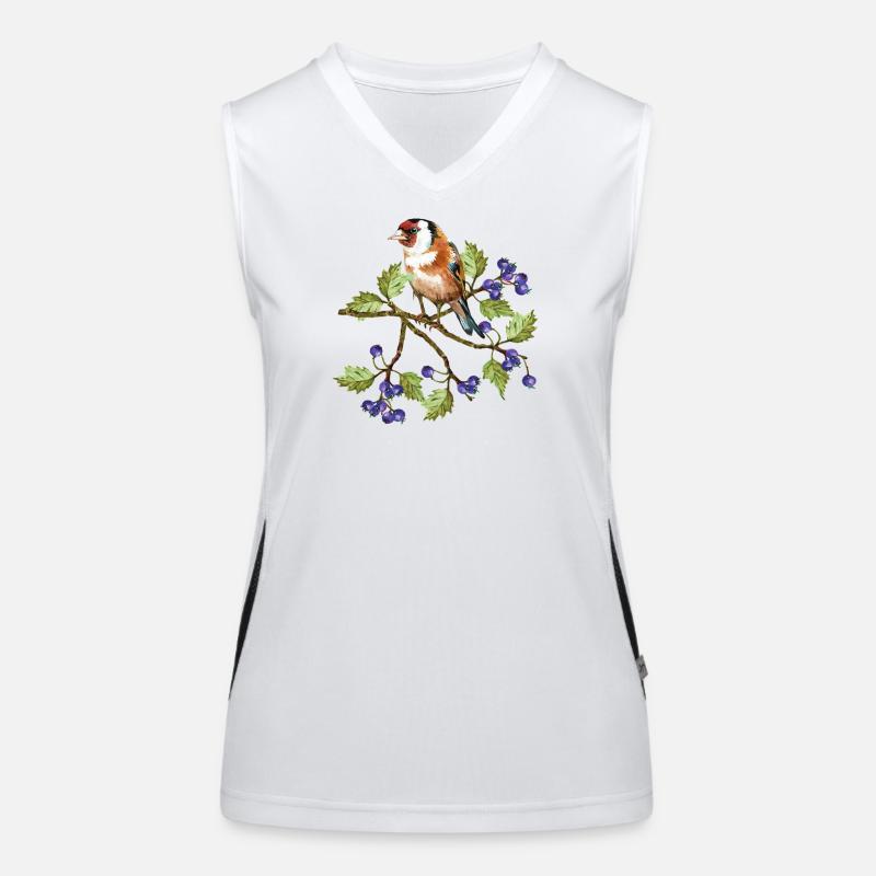 Bunter Vogel Funktionelles Kontrast-Tank Top für Frauen