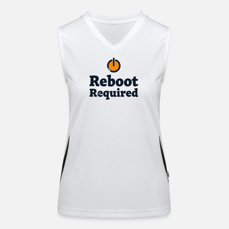 REBOOT REQUIRED Restart Required Women's Functional Contrast Tank Top