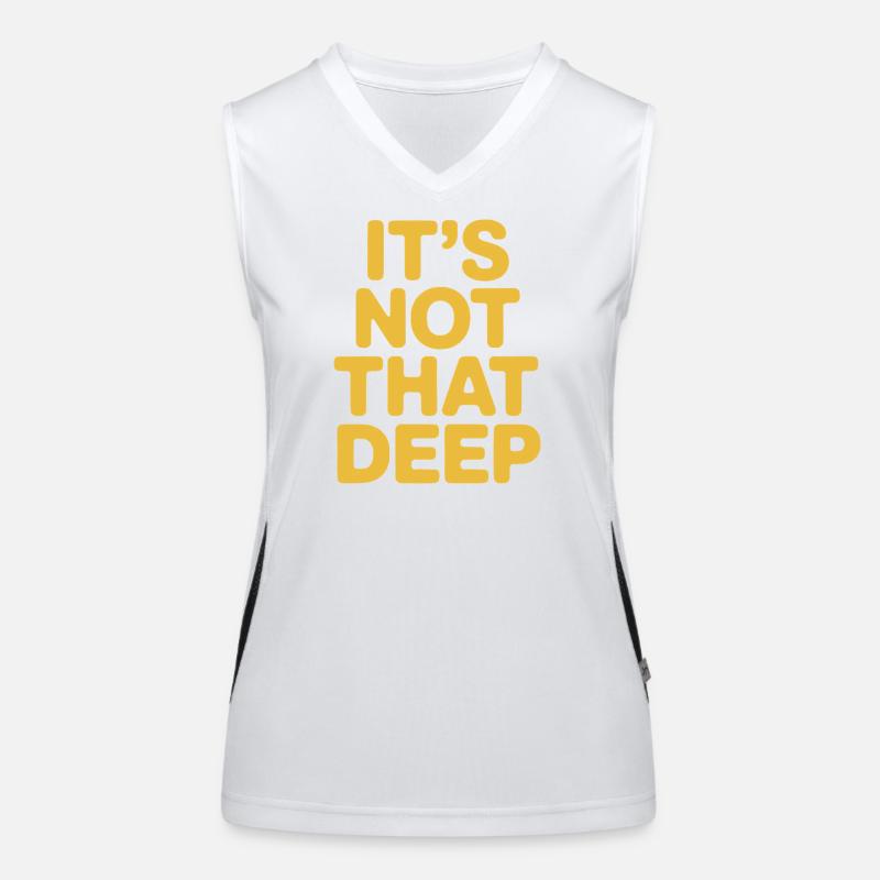 Ce n’est pas si profond Débardeur respirant contrasté Femme