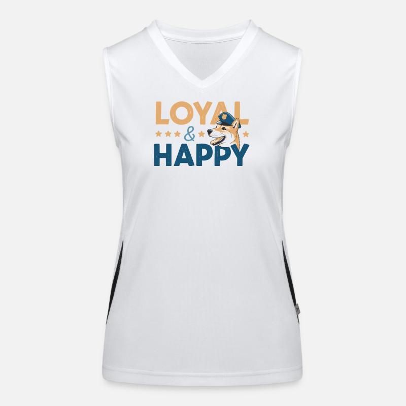 Loyal & Happy Graphic Débardeur respirant contrasté Femme