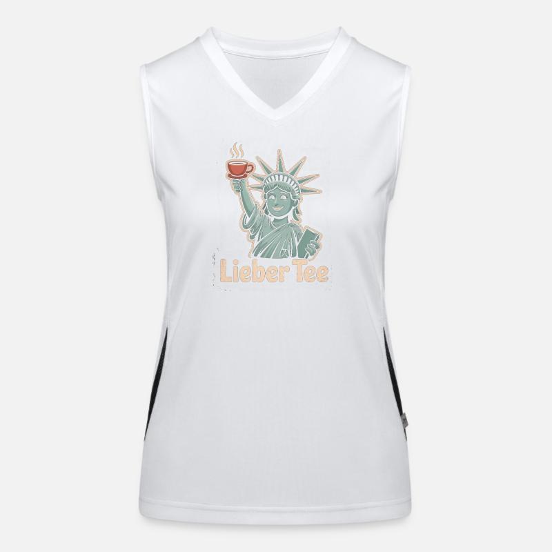 Dear Tea Liberty Design Women's Functional Contrast Tank Top