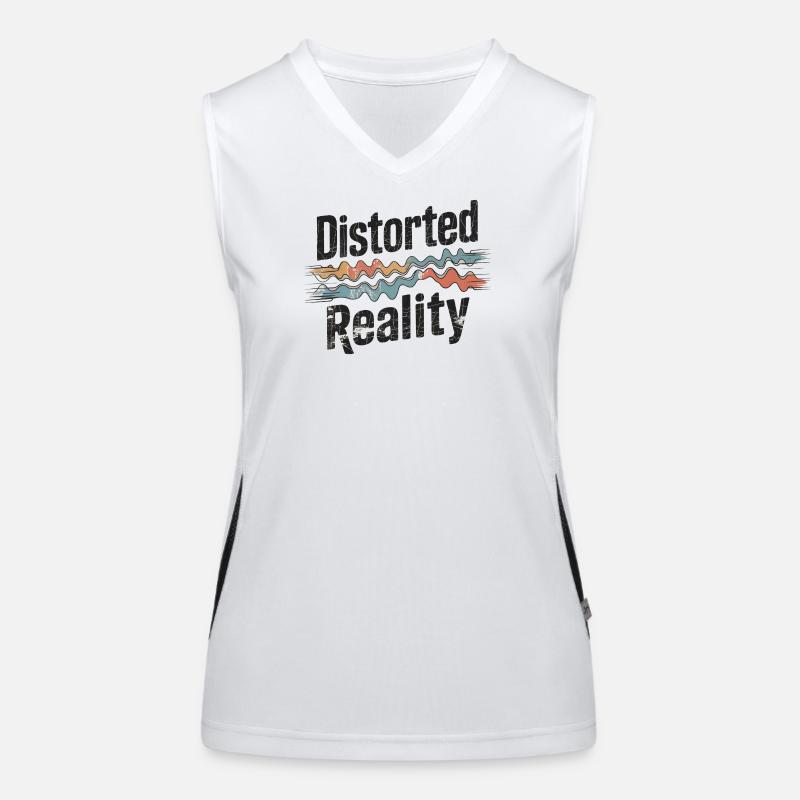 Retro Grunge – Distorted Reality Women's Functional Contrast Tank Top