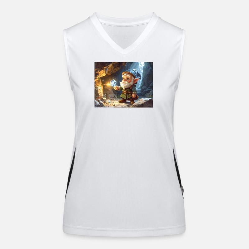 Crystal Gnome Cave Spark Women's Functional Contrast Tank Top