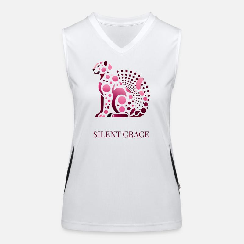 Silent Grace Elegant Cat Women's Functional Contrast Tank Top