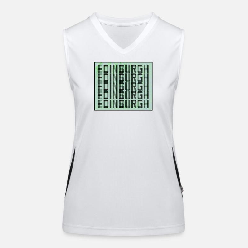 Edinburgh Grid Pattern Women's Functional Contrast Tank Top