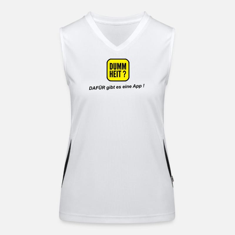 App dumm Funktionelles Kontrast-Tank Top für Frauen