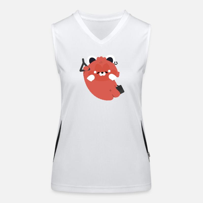 Tirede Red Panda Women's Functional Contrast Tank Top