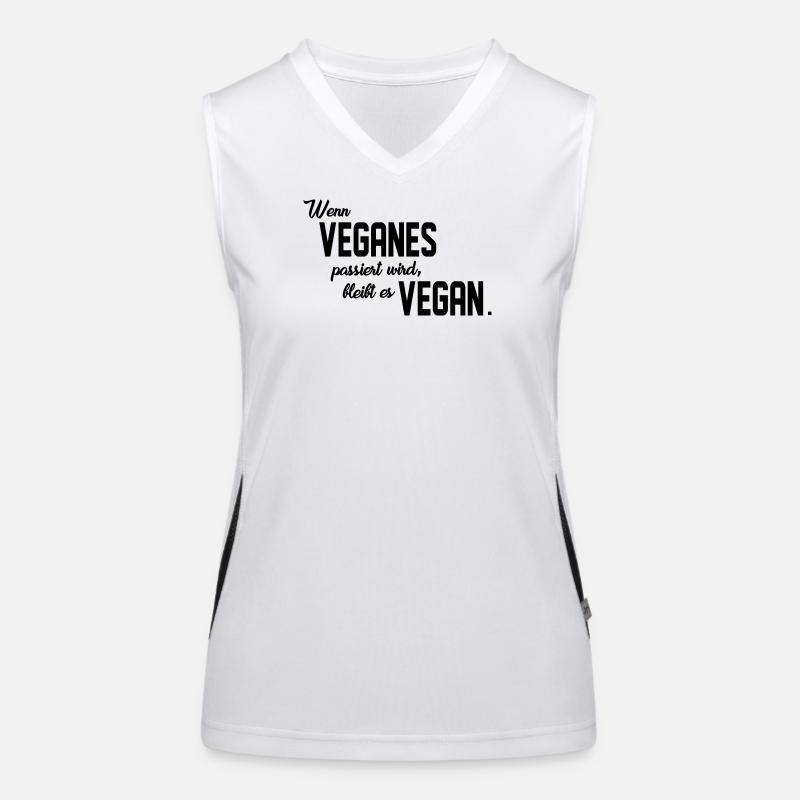 Vegan things happen Women's Functional Contrast Tank Top