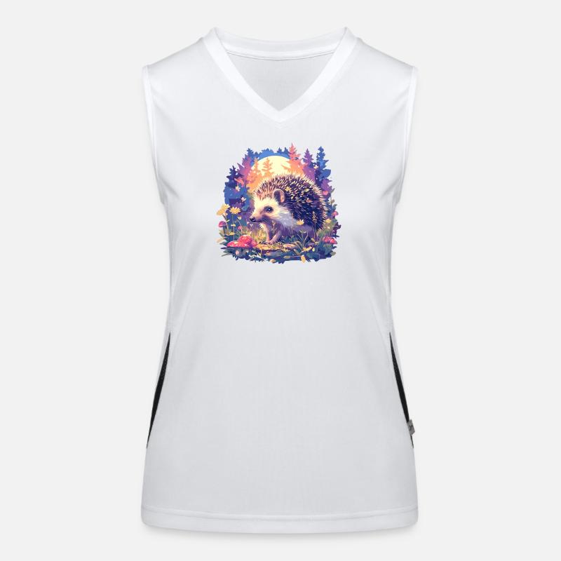 Igel Funktionelles Kontrast-Tank Top für Frauen