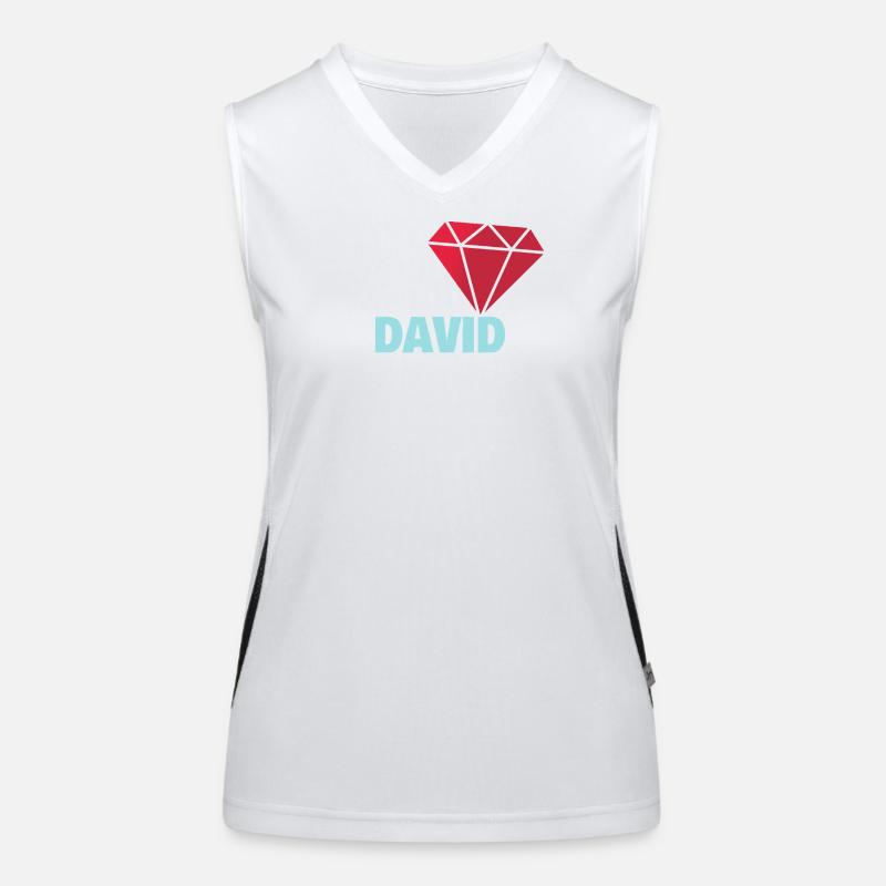 David Women's Functional Contrast Tank Top