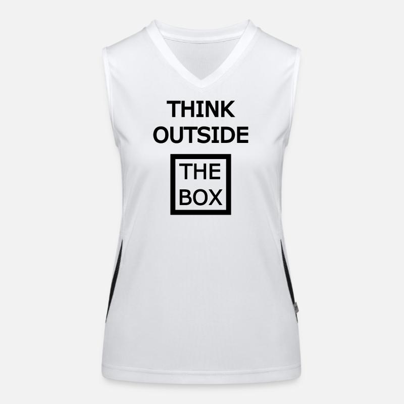 Think Outside The Box Funktionelles Kontrast-Tank Top für Frauen