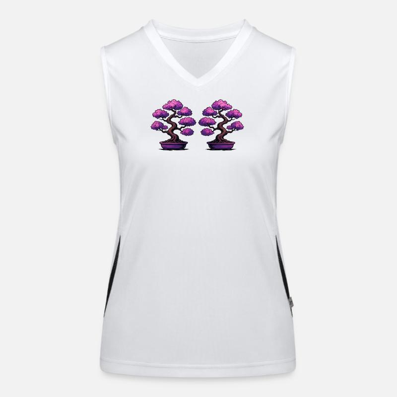 Double Sakura Bonsai Women's Functional Contrast Tank Top