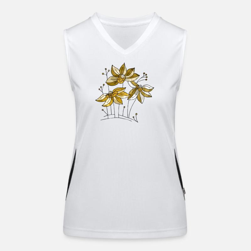 Flowers Women's Functional Contrast Tank Top