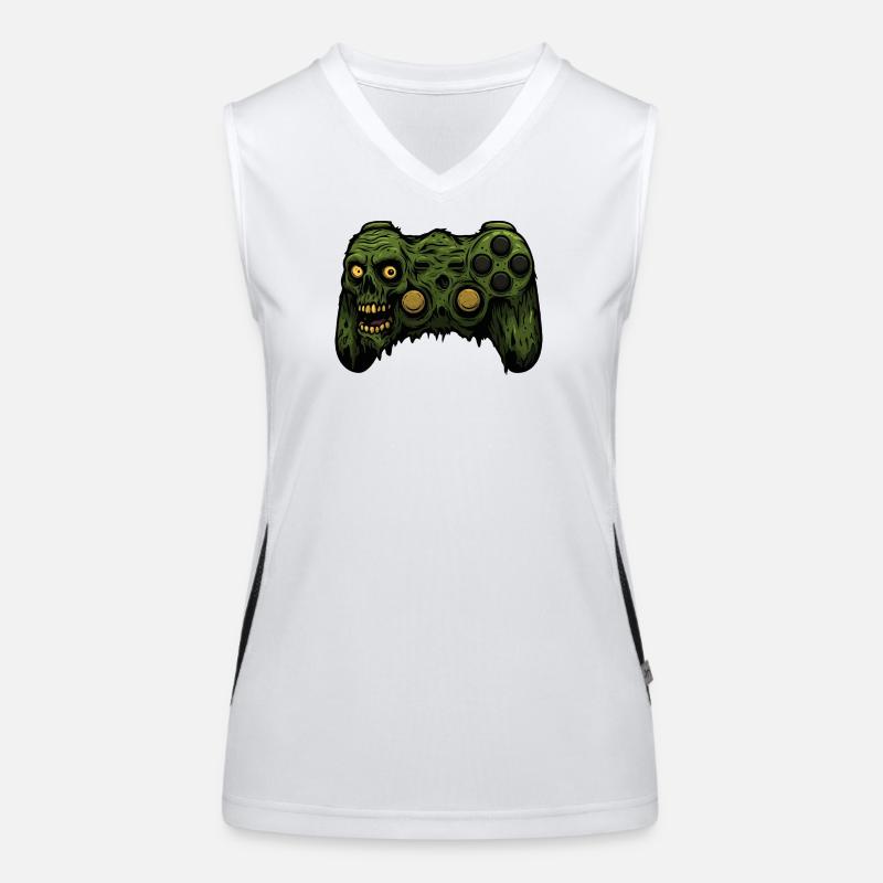 Zombie Controller Grunge Tee Funktionelles Kontrast-Tank Top für Frauen