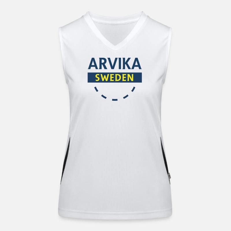 Logotype Arvika Suède Débardeur respirant contrasté Femme
