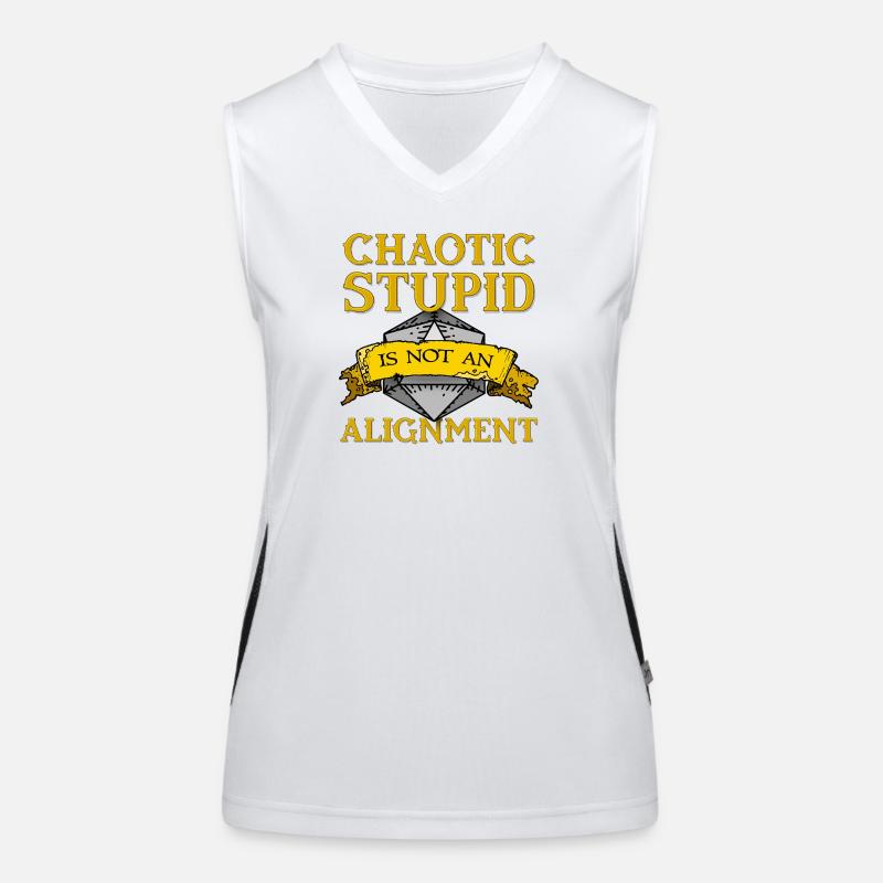 Chaotic Stupid Alignment Women's Functional Contrast Tank Top