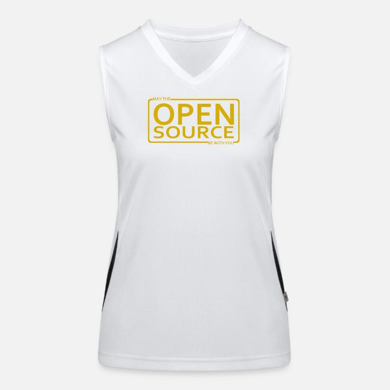 Möge die Open Source mit Ihnen sein Funktionelles Kontrast-Tank Top für Frauen