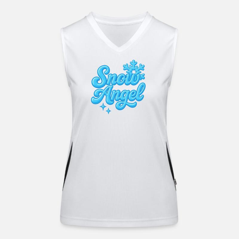 snow angle / y2k statement design  Funktionelles Kontrast-Tank Top für Frauen