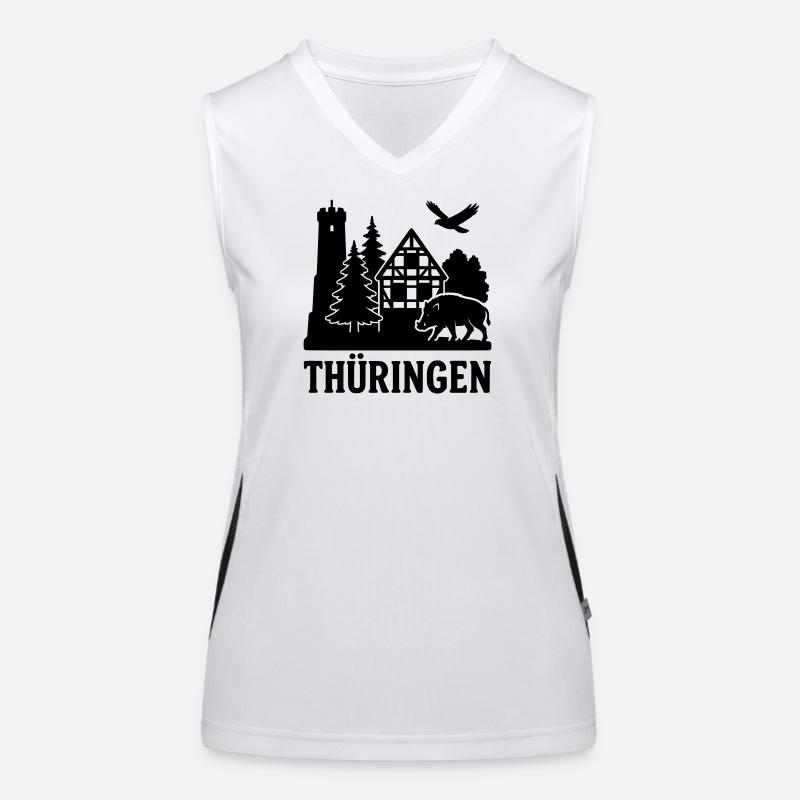 Silhouette Thuringe Débardeur respirant contrasté Femme