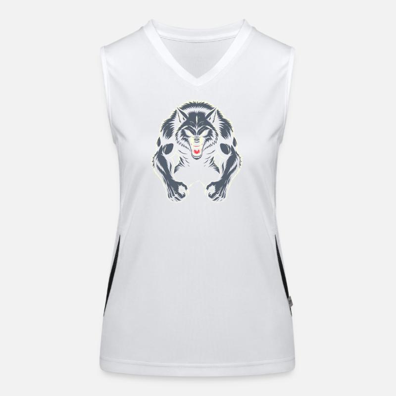 Werwolf Funktionelles Kontrast-Tank Top für Frauen