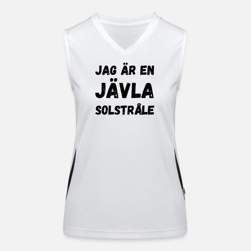 ICH BIN EIN VERDAMMTER SONNENSCHEIN Funktionelles Kontrast-Tank Top für Frauen