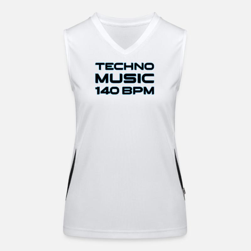 Techno Neon 140 BPM Débardeur respirant contrasté Femme