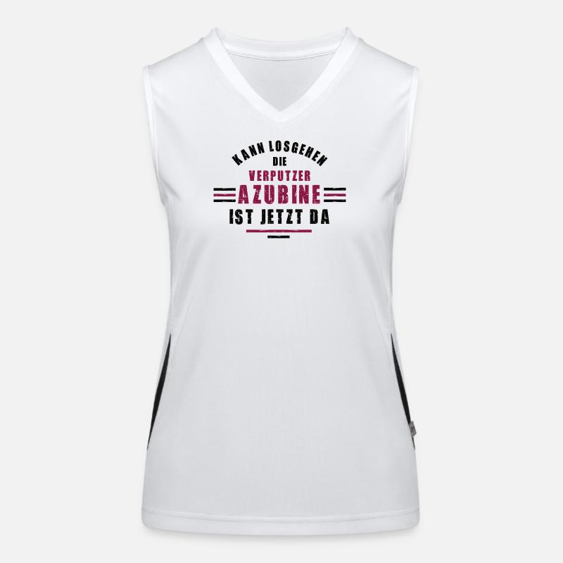 Trainee plasterer apprenticeship training plasterer Women's Functional Contrast Tank Top