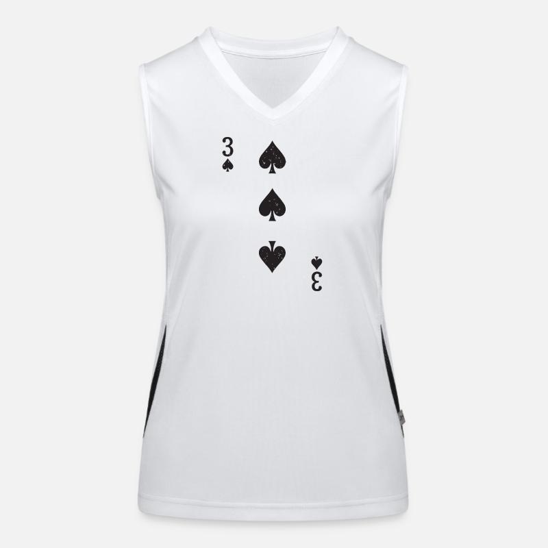 Drei Pik Funktionelles Kontrast-Tank Top für Frauen