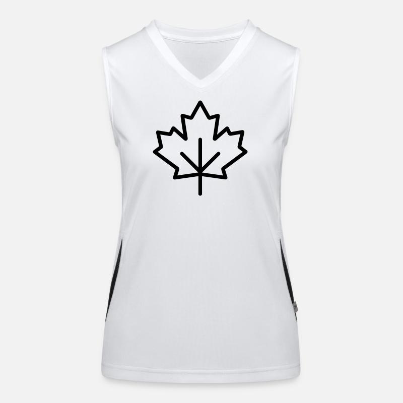 maple leaf Women's Functional Contrast Tank Top