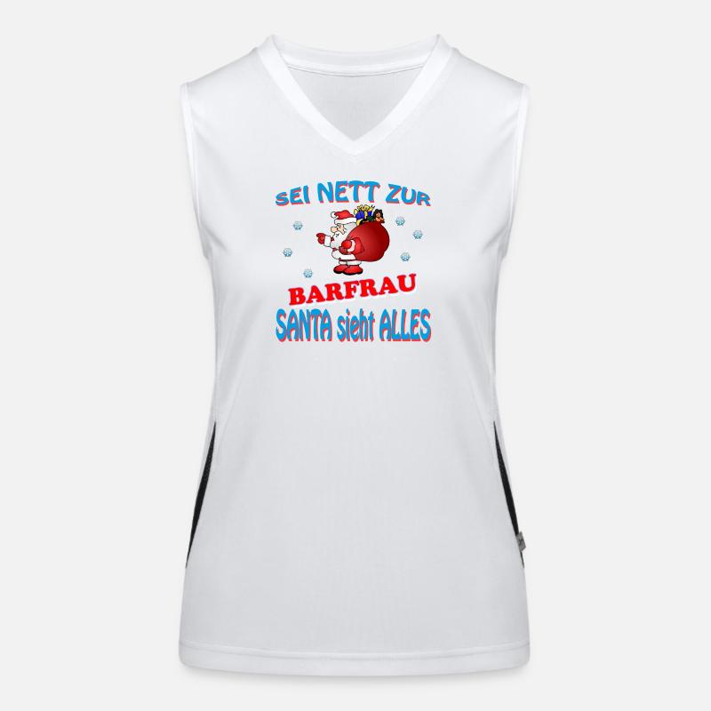 SANTA BARMAID Women's Functional Contrast Tank Top