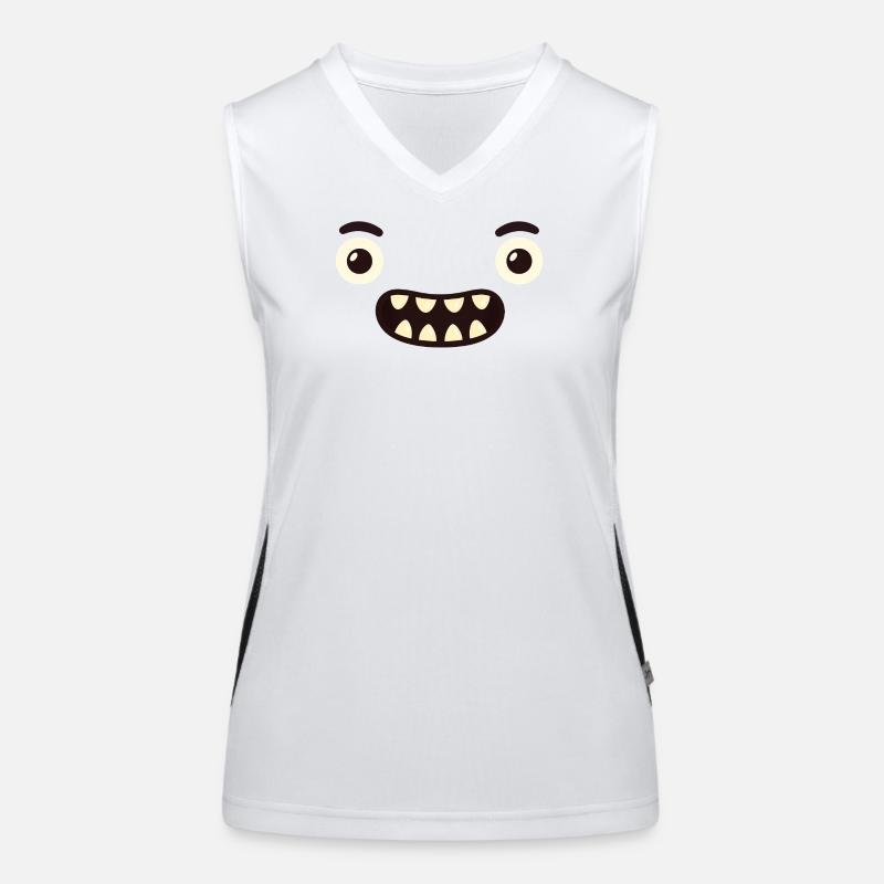 Monster Face Women's Functional Contrast Tank Top