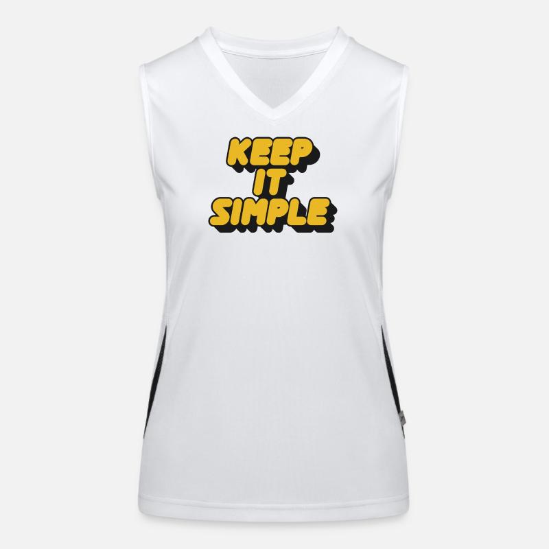 Keep It Simple Retro Bold Women's Functional Contrast Tank Top