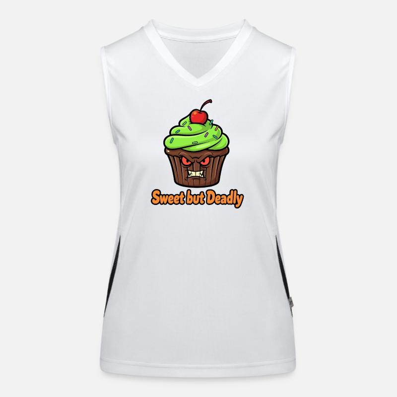 Cupcake doux mais mortel Débardeur respirant contrasté Femme