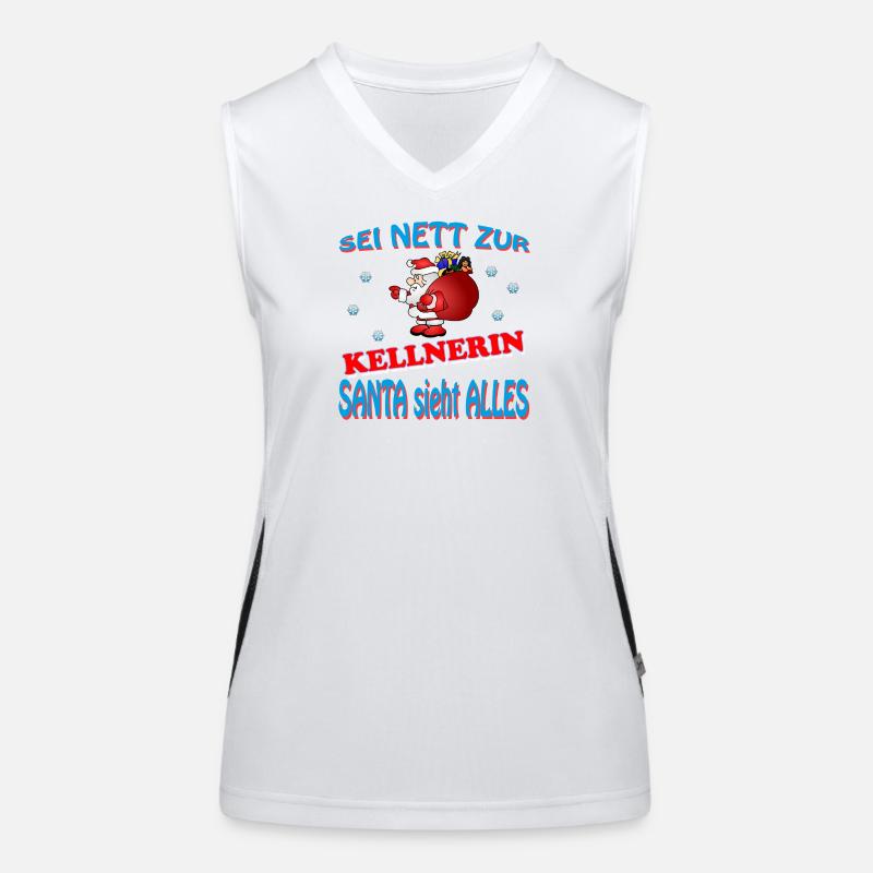 SANTA KELLNERIN Funktionelles Kontrast-Tank Top für Frauen