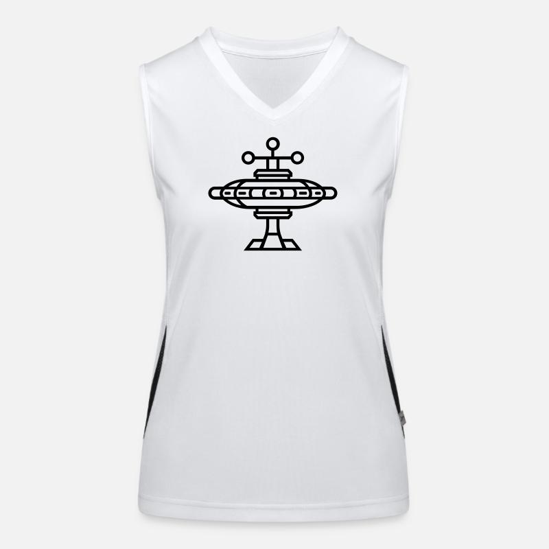 space station Women's Functional Contrast Tank Top
