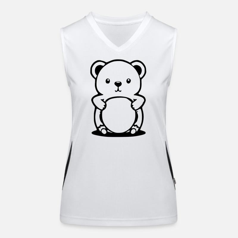 Bär Bärchen T-shirt Geschenk Funktionelles Kontrast-Tank Top für Frauen