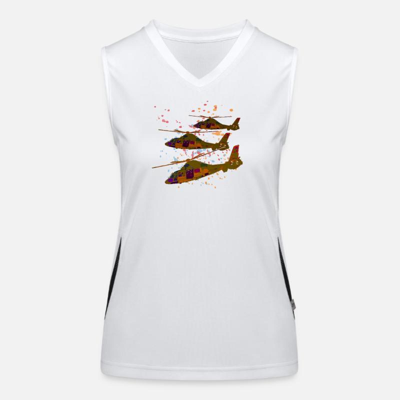 helicopter Women's Functional Contrast Tank Top