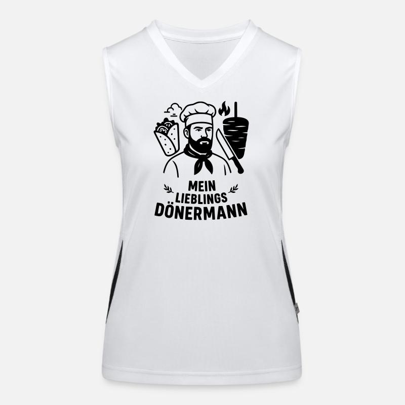 Lieblings Dönermann Funktionelles Kontrast-Tank Top für Frauen