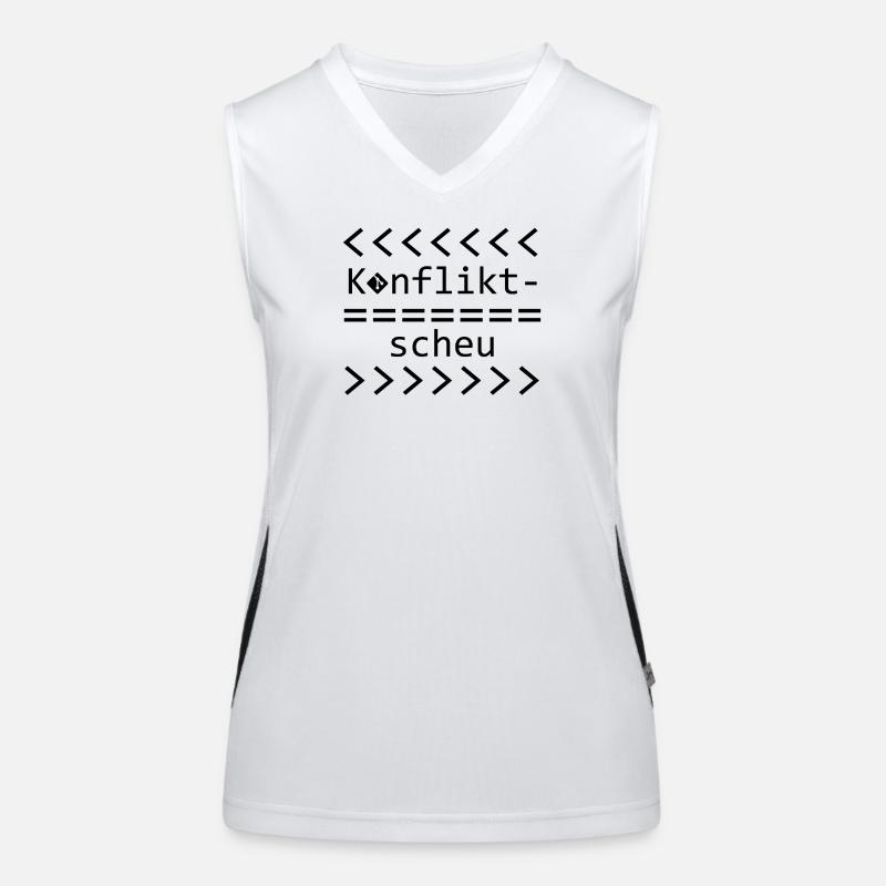 Chemise Git Nerd Aversion aux conflits Débardeur respirant contrasté Femme