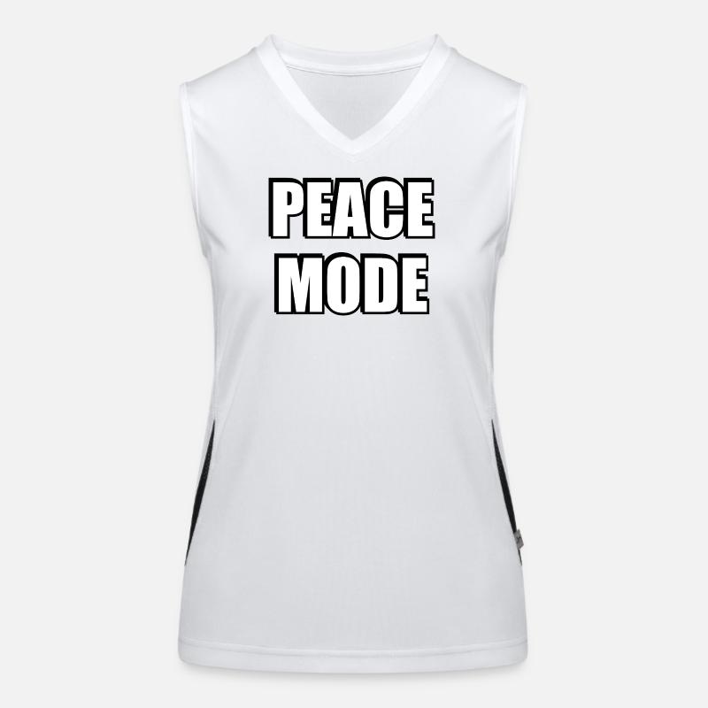 Friedens-Modus Funktionelles Kontrast-Tank Top für Frauen