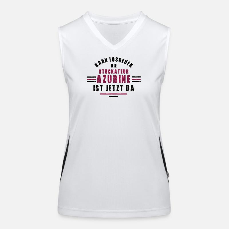 Trainee plasterer apprenticeship training plasterer Women's Functional Contrast Tank Top