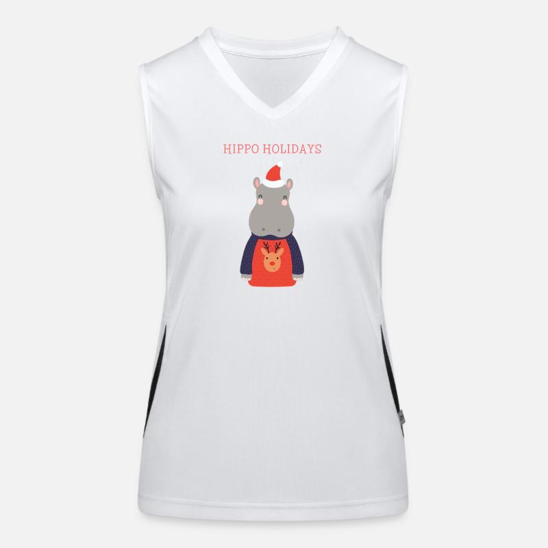 Nilpferd Funktionelles Kontrast-Tank Top für Frauen