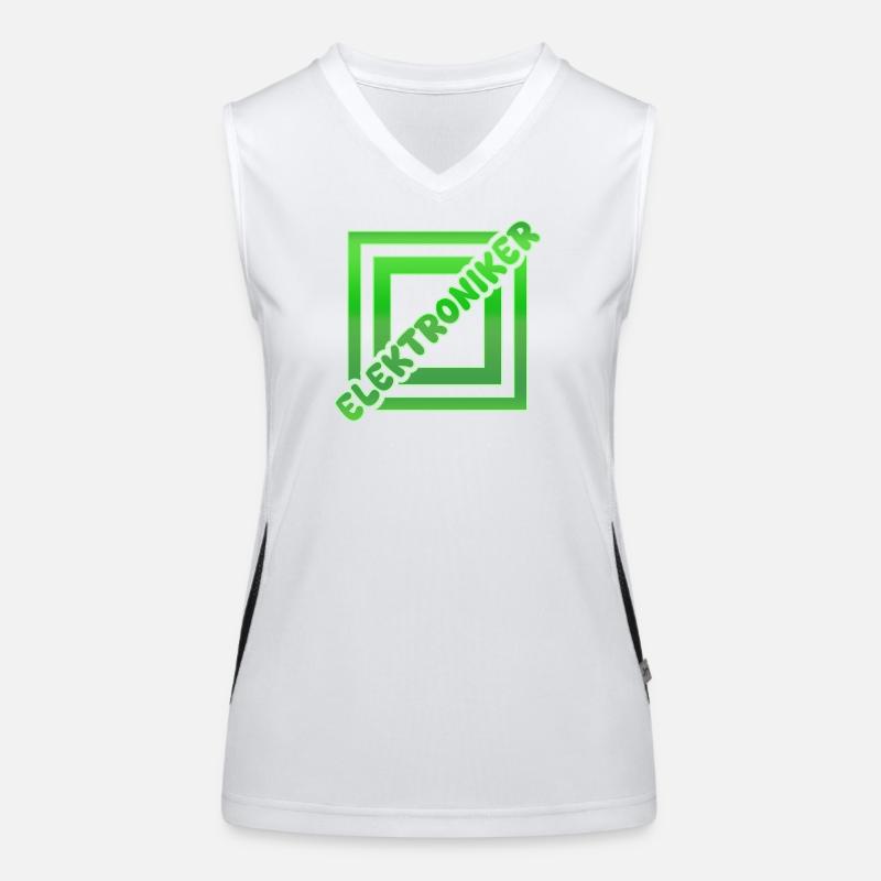 Job Electronics Technician Women's Functional Contrast Tank Top