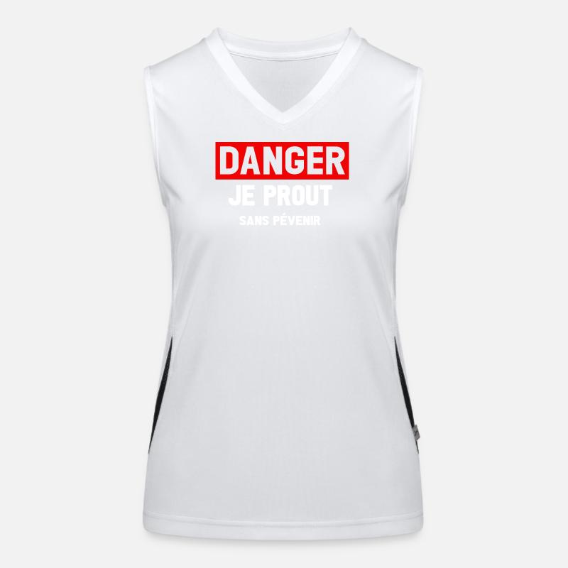 Danger Prout ohne Vorwarnung Funktionelles Kontrast-Tank Top für Frauen