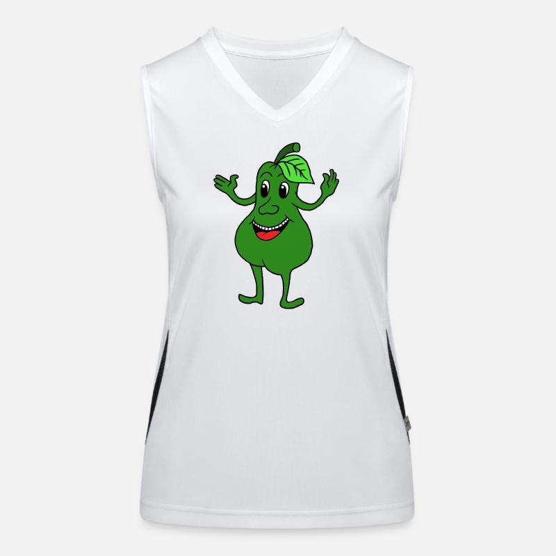 Birne Obst Funktionelles Kontrast-Tank Top für Frauen