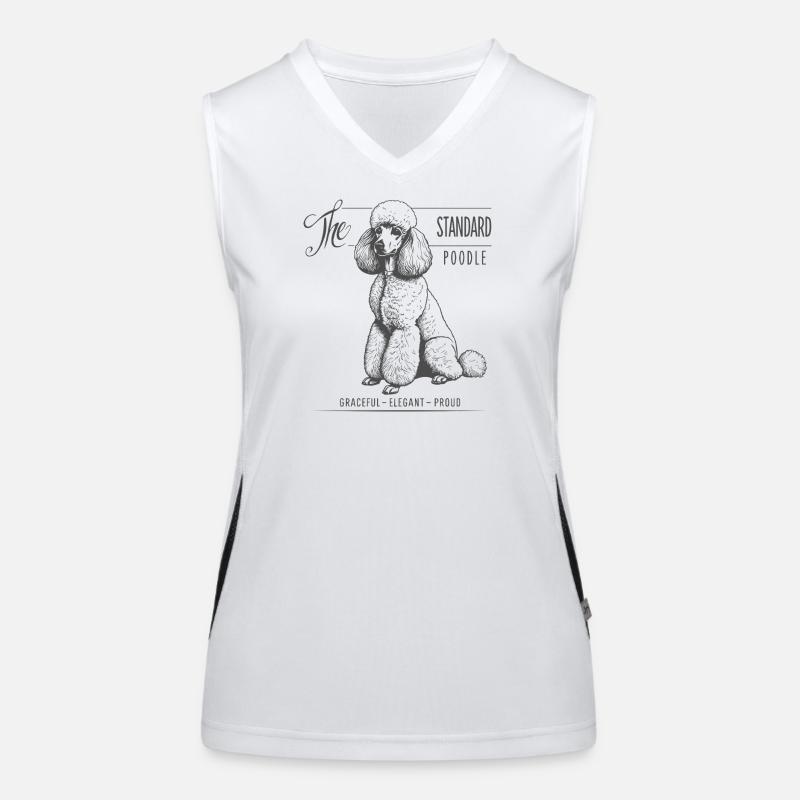 Standard Poodle Elegance and Pride Women's Functional Contrast Tank Top