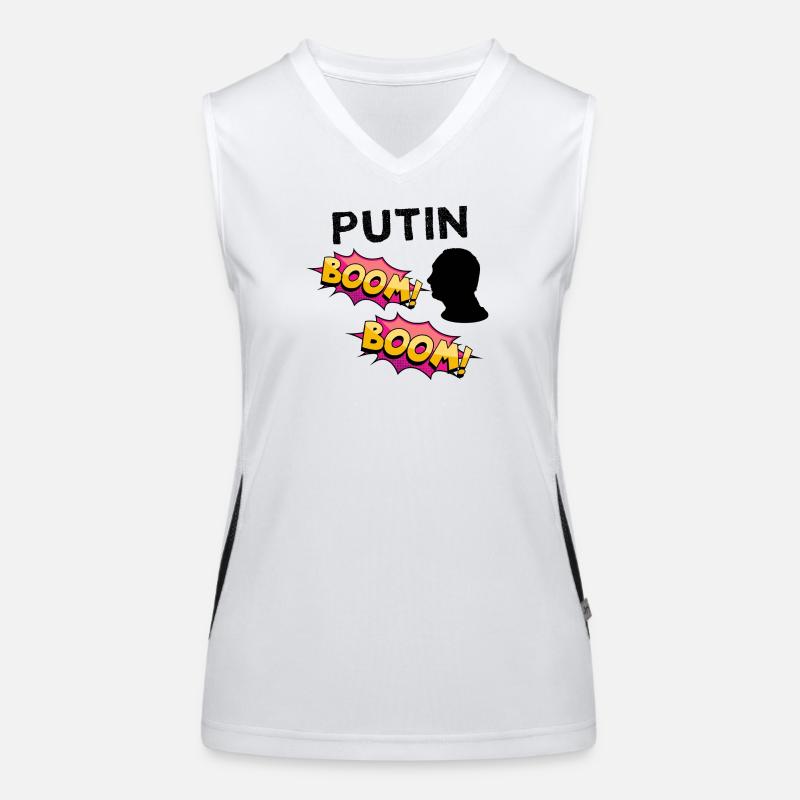 Poutine BOOM BD Explosion de couleurs Débardeur respirant contrasté Femme