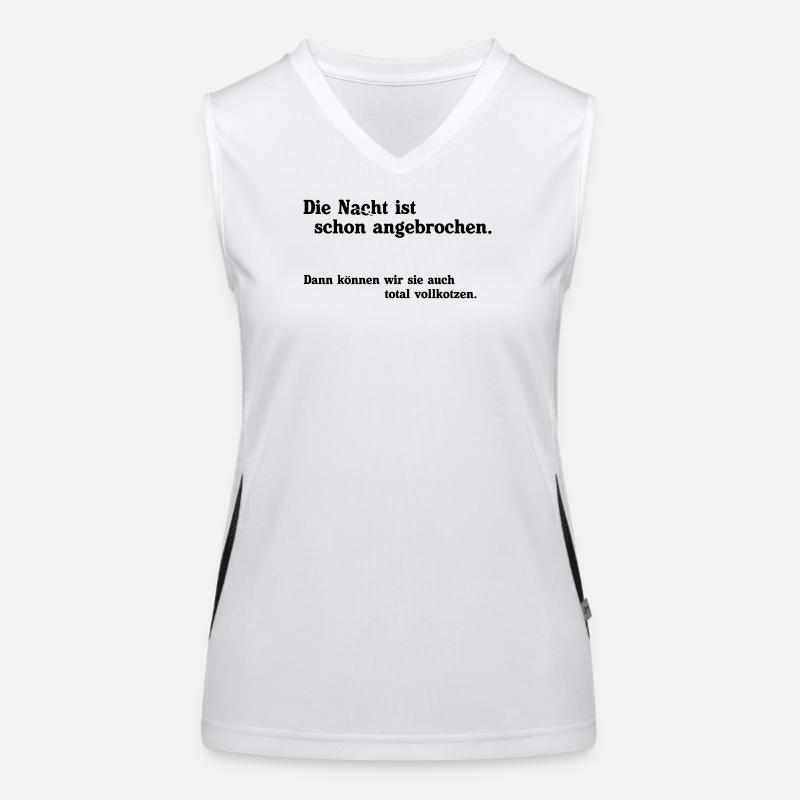 Night has fallen Women's Functional Contrast Tank Top