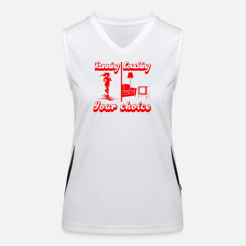 Running or couching? The choice is yours! Women's Functional Contrast Tank Top